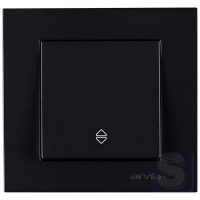 Вимикач одноклавішний ПРОХІДНИЙ Arvia Electric KAREN Чорний (20 07 2000 209)